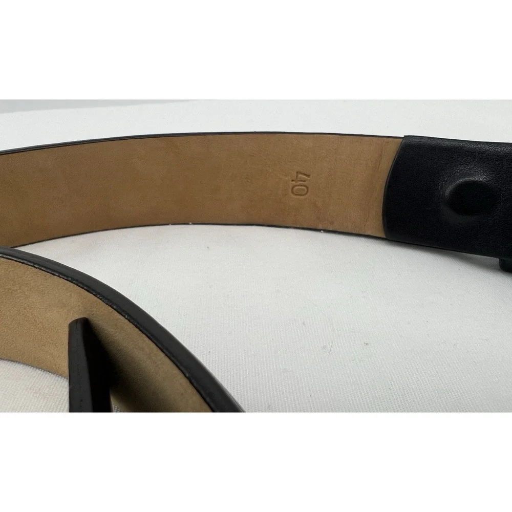 W Kleinberg Neiman Marcus Black Leather Belt Size 40 Made in the USA